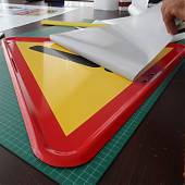 Vinilos decorativos para la señalizacion de seguridad en obras de construcción