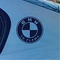  Vinilo Logo BMW To Flama · Pegatina de Corte para Lateral o Capó · Personalizable en Medidas · Sin Residuo al Retirar 08548