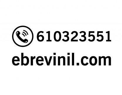 Vinilo decorativo personalizado teléfono de contacto + dirección web 05681