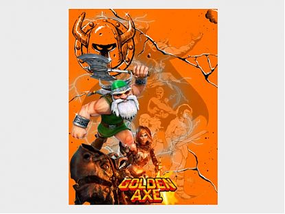  Decoración en vinilo adhesivo para los laterales de una recreativa arcade/BARTOP Golden Axe 05239