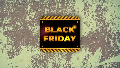  BLACK FRIDAY vinilo adhesivo impreso a todo color - carteles adhesivos para el BLACK FRIDAY - ideas decoración BLACK FRIDAY 08425