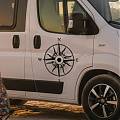  Vinilo decorativo especial para autocaravanas rosa de los vientos 05534