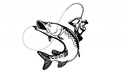  Vinilo decorativo de pared PESCA - Vinilo Pesca - Vinilos decorativos pesca - pegatinas de pesca 08237