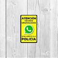  Vinilo Adhesivo de Seguridad para Vecinos Organizados - Vinilo Adhesivo de Advertencia para Vecindarios Seguros 09034