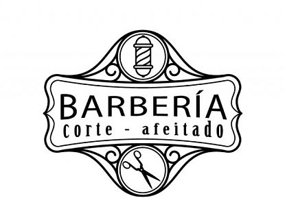  Vinilo decorativo Barberías Barber Shop escaparates y paredes 05464