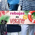  Cartel impreso sobre vinilo adhesivo para la promoción de REBAJAS DE VERANO 06464