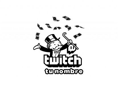  Vinilo decorativo editable - personalizado para streamers de TWICH 07688