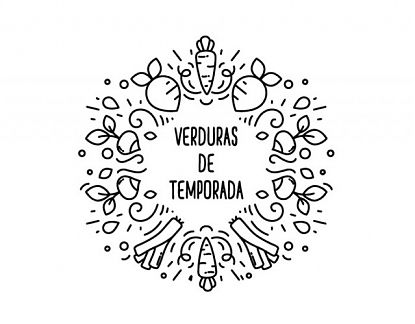  Vinilo decorativo para verdulerías y tiendas de fruta fresca Verduras de temporada 05960
