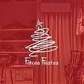  Vinilo Adhesivo Navideño con Árbol Minimalista y Texto “FELICES FIESTAS”: La Decoración Ideal para una Navidad Moderna y Elegante 09200
