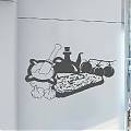  Vinilo decoración cocinas, bares y restaurantes comida tradicional 04730