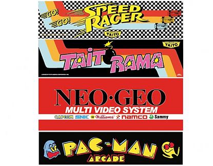  Sticker de  Vinilo decoraciones clásicas para tu máquina recreativa arcade 16 vinilo bartop, adhesivo para bartop, adhesivos baratos 01177