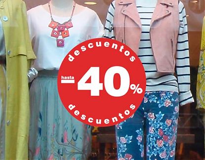  Adhesivo personalizado e impreso sobre vinilo para campañas de descuentos 05305