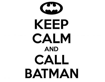  Vinilo Frases Divertidas Keep calm and call Batman 03199