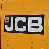 Vinilo JCB impreso a todo color para maquinaria, camiones y taller 09977