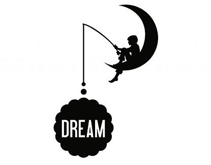  Vinilo Decoración con Textos y Frases Dream 02668