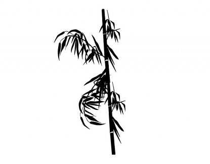  Vinilo adhesivo para la decoración de paredes caña de bambú - Vinilos Decorativos Adhesivos Florales 07886