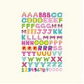  Letras - abecedario infantil en vinilo adhesivo a todo color 06042