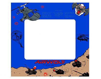  Artes gráficas del bezel del videojuego Airwolf - vinilos bartop comprar - vinilos personalizados bartop 03971