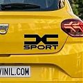  Pegatina DACIA SPORT en Vinilo de Corte | Adhesivo para Coche Alta Resistencia 09943