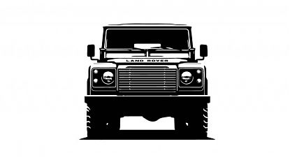 La Aventura en tu Pared: Vinilo con Silueta de Land Rover Defender 08824