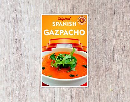  GAZPACHO - Vinilo decorativo para bares de tapas en poblaciones turísticas- SPANISH FOOD - carteles bares, restaurantes, vinilos hostelería 07772
