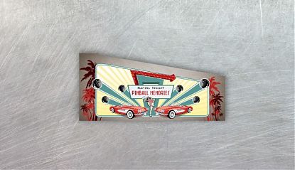  Transforma tu Pinball con Estilo Retro con este vinilo adhesivo - 50s Pinball Cab Izquierdo