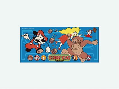  Decoración panel de mandos recreativa BARTOP Donkey Kong 05498