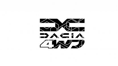  Vinilo adhesivo de corte DACIA 4WD en diseño vertical – Identidad, robustez y espíritu aventurero 09820
