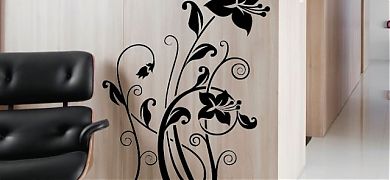 Como usar los vinilos de pared para recrear una oficina