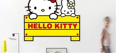 Vinilos y Stickers de Hello Kitty para decoración de habitaciones infantiles