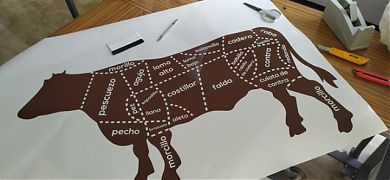 ¿Un vinilo decorativo para carnicerías y para amantes de la carne?