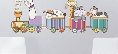 Vinilos Infantiles de Pared: Trenecitos, una gran idea en decoración de habitaciones y estancias infantiles