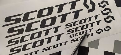 Kit de vinilos adhesivos para decorar bicicletas SCOTT