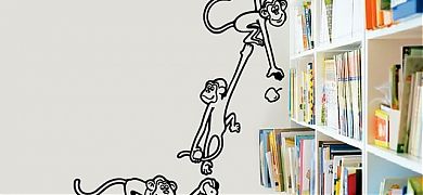 Decorar habitaciones infantiles con vinilos adhesivos como protagonistas