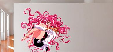 Cómo pegar stickers de vinilo de gran tamaño en la pared