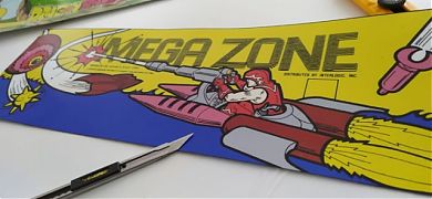 Marquesina Arcade MEGA ZONE con el diseño original del año 1983!!!!!!!!!!!!!!!!!!!