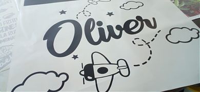 Nuevo vinilo decorativo infantil con el nombre personalizado de tu bebé