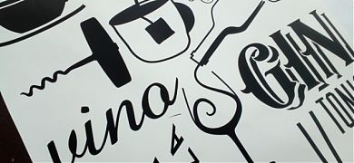 Atención bares, cafeterías y restaurantes! Aquí hay un vinilo adhesivo muy chulo para decorar vuestro local