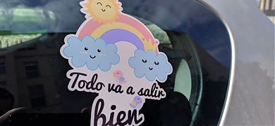 Vinilo decorativo Arcoíris TODO VA A SALIR BIEN