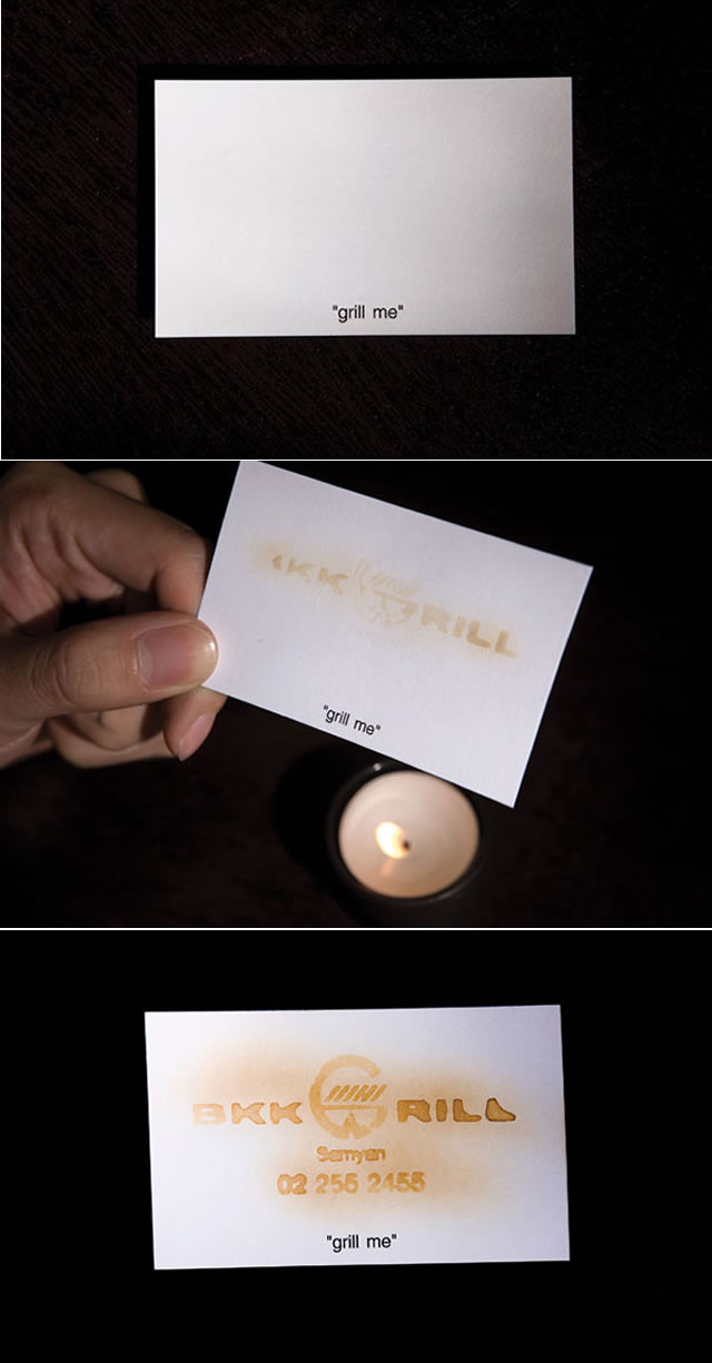Tarjeta de visita Grillable