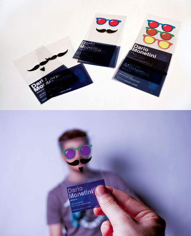 tarjetas de visita transparentes