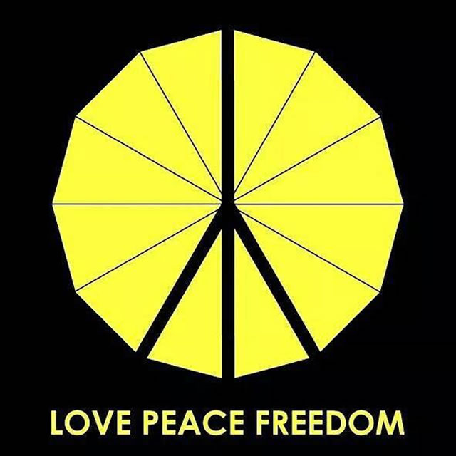 love peace freedom hong kong arte diseño 