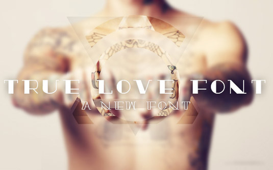 las mejores fuentes para dise&ntilde;o gr&aacute;fico TRUE LOVE