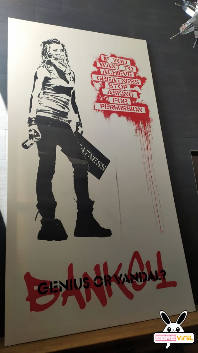 Banksy artista o vandalo serigrafía