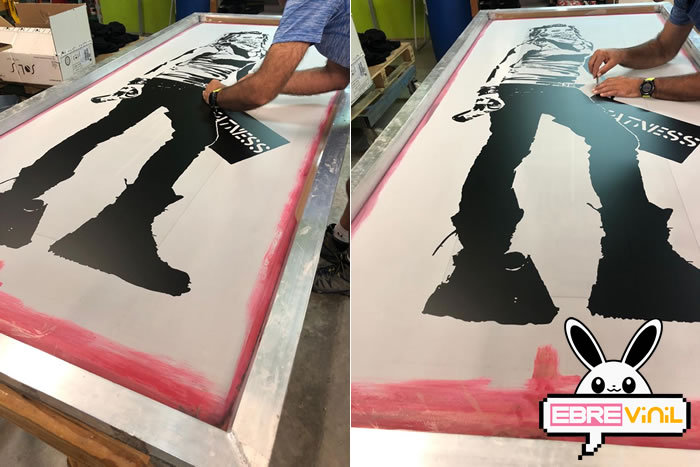Banksy serigrafia decorativa