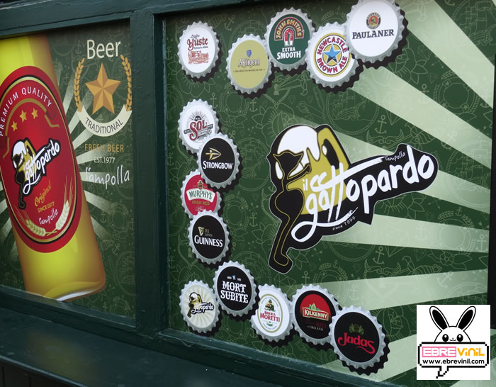 Vinilos decorativos fotomurales para decorar tu empresa negocio bar restaurante