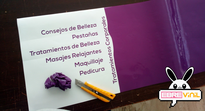 Vinilos para decorar centros de belleza