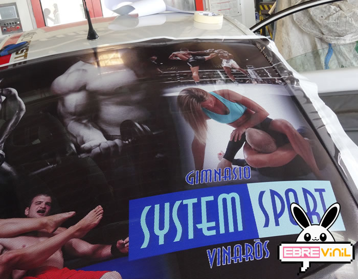 adhesivo microperforado vehículos