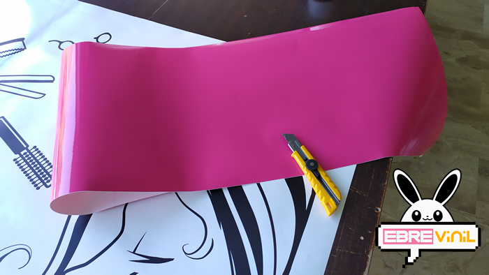adhesivo personalizado peluquerias