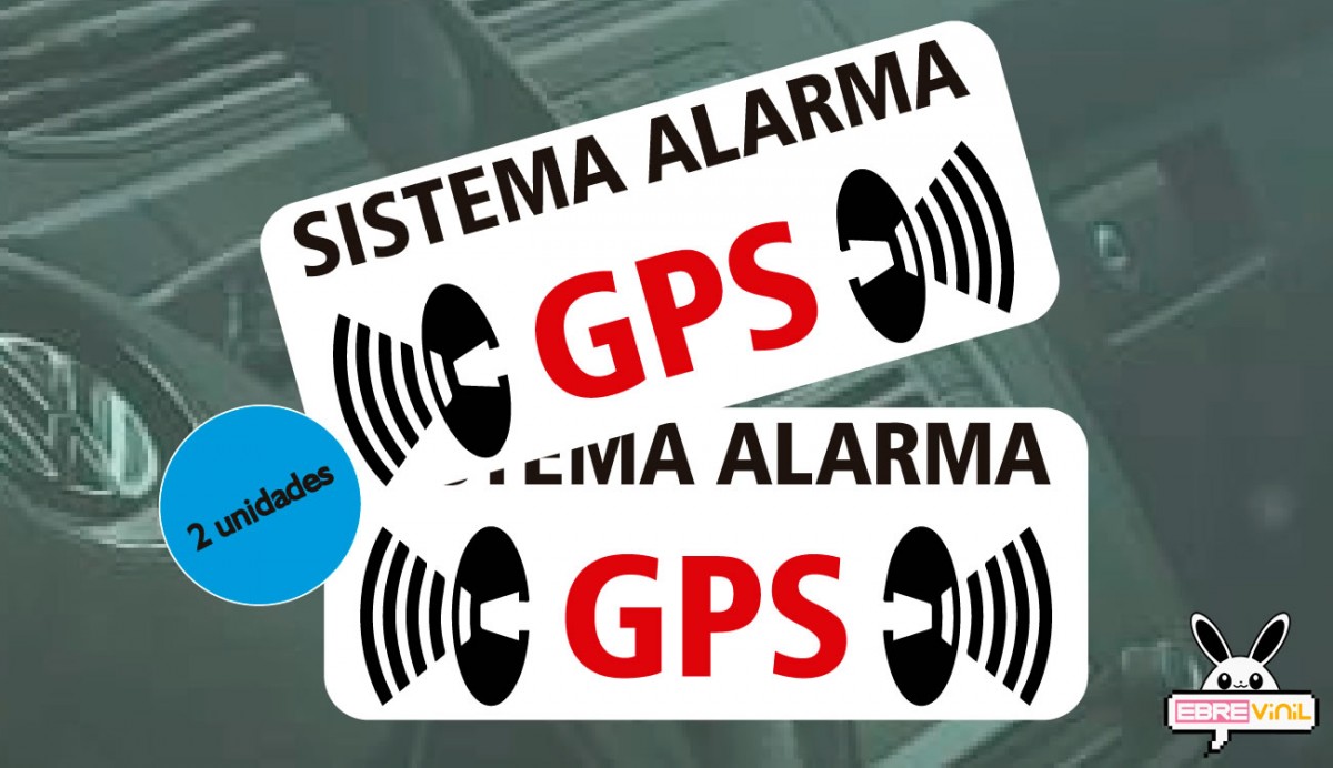 GPS Alarma Sistema en vinilos adhesivo